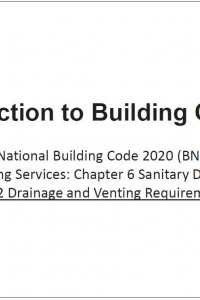 2.17 Plumbing Fuel Part 5 Drainage and Venting Requirements (BNBC 2020, Part 8 Building Services: Chapter 6 Sanitary Drainage)-এর কভার ইমেজ