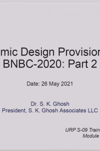 Cover Image of the 1.12 Seismic Design Provisions of BNBC-2020: Part 2